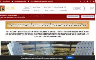 Vint Hill Craft Winery website