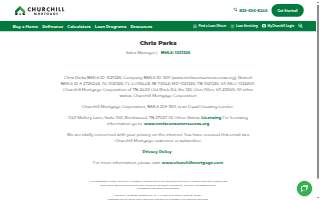 Chris Parks: Mortgage Lender in Richmond website
