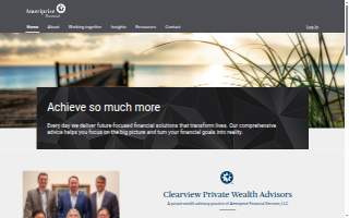 Clearview Private Wealth Advisors - Ameriprise Financial Services, LLC website