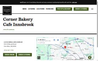 Corner Bakery of Glen Allen website