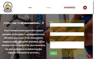 HF Locksmith LLC of Glen Allen website