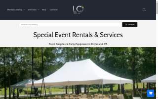 LC Event Supplies of Glen Allen website