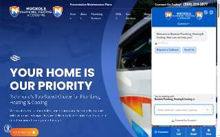 Nuckols Plumbing, Heating & Cooling website
