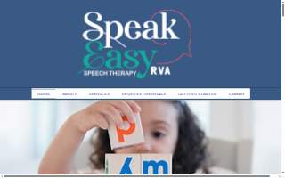 Speak Easy RVA Speech Therapy of Glen Allen website