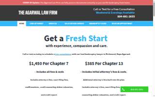 The Agarwal Law Firm PC website