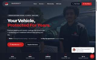 Barcroft Auto Detailing website