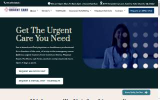 Fairfax Urgent Care website