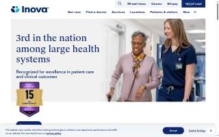 Inova Schar Heart and Vascular of Fairfax website