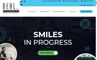 Behl Orthodontics website