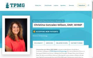 Christina Gonzalez-Wilson, DNP, WHNP website