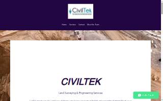 CivilTek Land Survey & Engineering Services of Hampton website