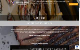 County Grill Catering website