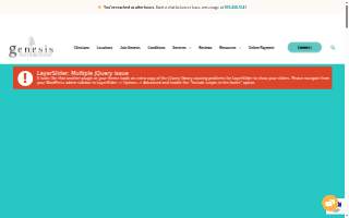 Genesis Counseling Center website