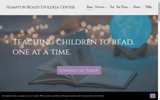 Hampton Roads Dyslexia Center website