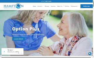 Hampton Roads Home Care website