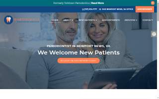 Hampton Roads Periodontics & Implants website