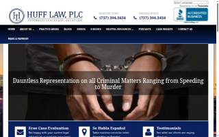 Huff Law, PLC website