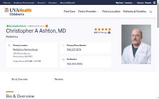 Christopher A Ashton, MD website