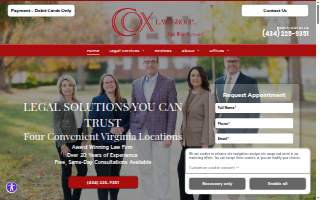 Cox Law Group - Harrisonburg website