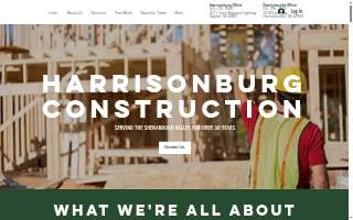 Harrisonburg Construction Inc website