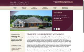 Harrisonburg Foot & Ankle Clinic website