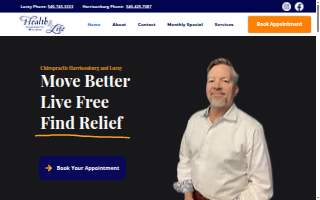 Health 4 Life Chiropractic website
