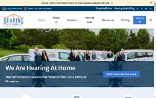 Hearing At Home Mobile Hearing Center website
