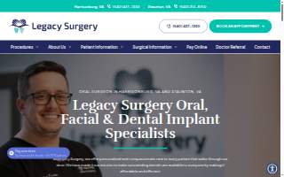 Legacy Surgery Oral, Facial & Dental Implant Specialists - Staunton website