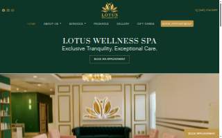 Lotus Wellness Spa website