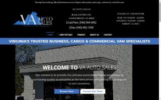 VA Auto Sales website