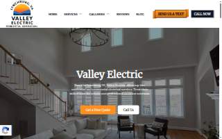 Valley Electric: Electrical Service Repair & Installation website