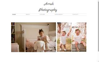 Arrah Photography website