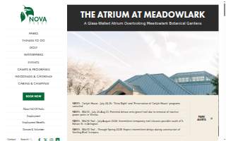 Atrium at Meadowlark Botanical Gardens of Herndon website