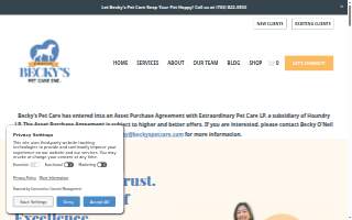 Becky's Pet Care, Inc. of Reston website