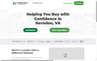 Churchill Mortgage - Herndon website