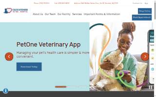Clocktower Animal Hospital website