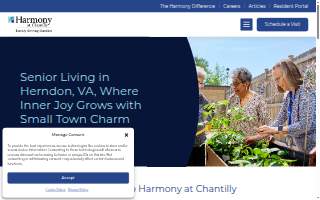 Harmony at Chantilly website