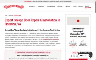 Herndon Overhead Garage Door Repair website