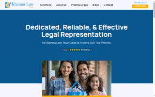 Khanna Law, PLLC of Herndon website