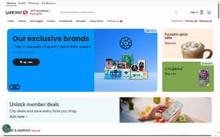 Safeway Pharmacy website