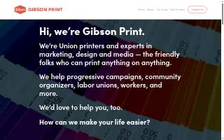 Gibson Print website