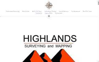 Highlands Surveying and Mapping, LLC website