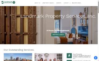 Landmark Property Services Inc website
