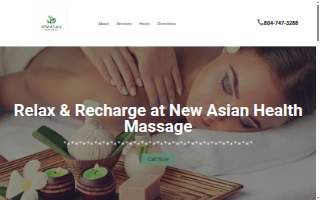 New Asian Health Massage website