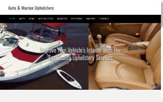 Auto & Marine Upholstery website