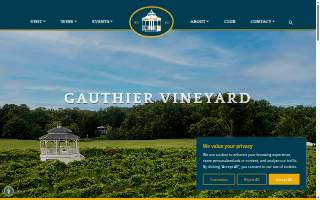 Gauthier Vineyard website