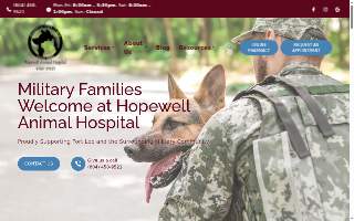 Hopewell Animal Hospital website