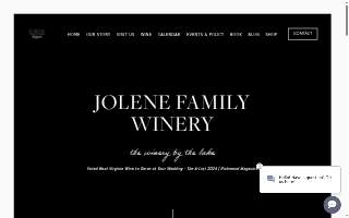 Jolene Family Winery website