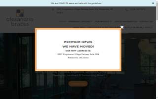 Alexandria Braces website