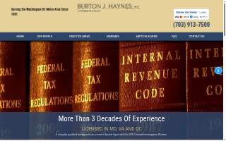 Burton J Haynes PC Attorney at Law website